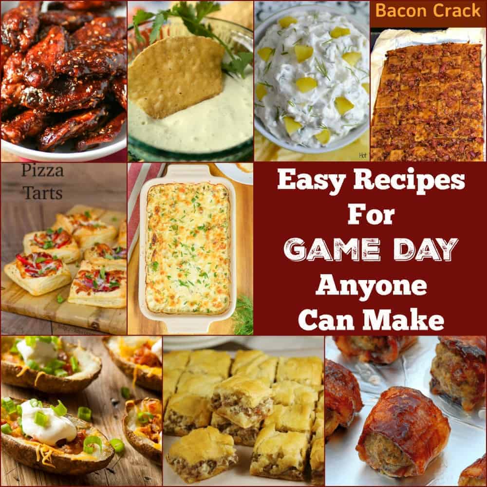 Easy Recipes For Game Day Anyone Can Make 2 Easy Recipes For Game Day Anyone Can Make are amazingly delicious and really popular! A variety of snacks, sweet and savory and perfect for parties too!