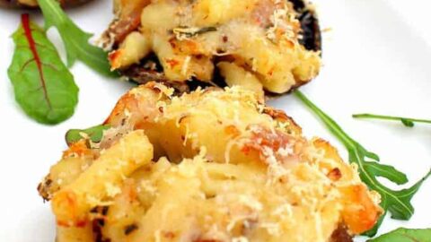 Mac N Cheese Stuffed Mushrooms9