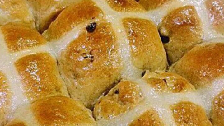 Easy Hot Cross Buns are a wonderfully soft, sweet, spiced bun, traditionally made for Easter time. Serve warm or cold, split open, toast and spread some butter and your favourite jam! Delicious!