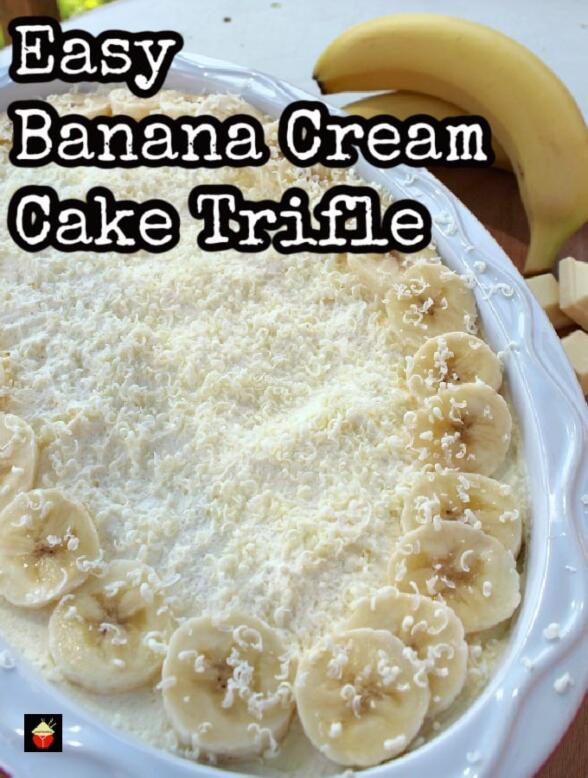 Easy Banana Cream Cake Trifle | Lovefoodies