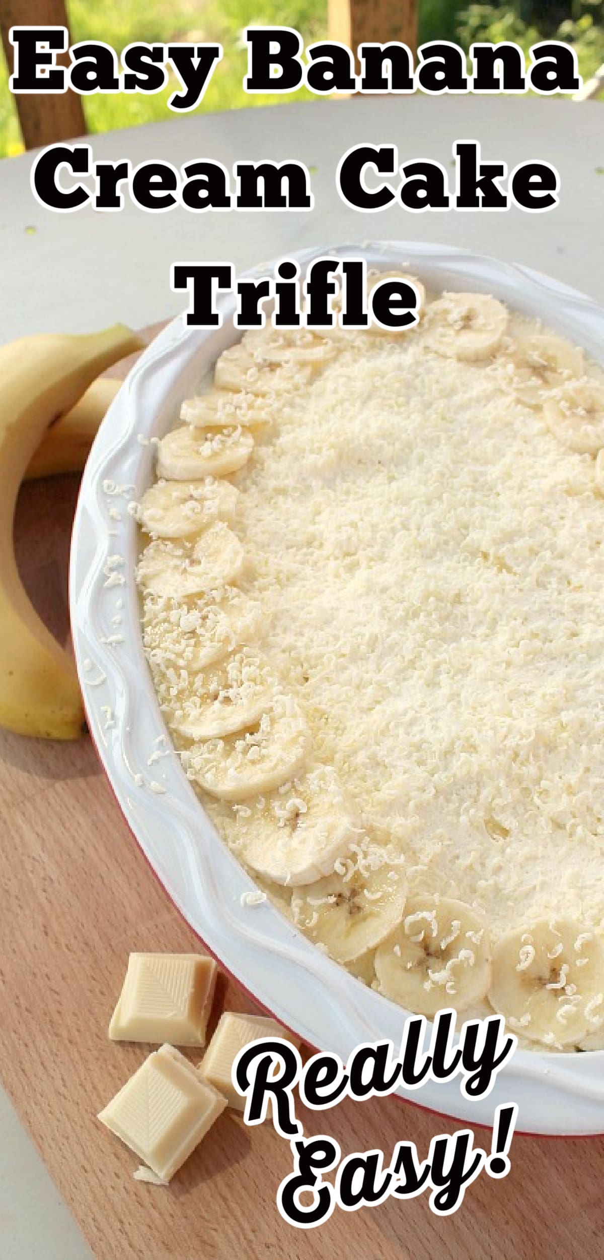 Easy Banana Cream Cake Trifle Lovefoodies