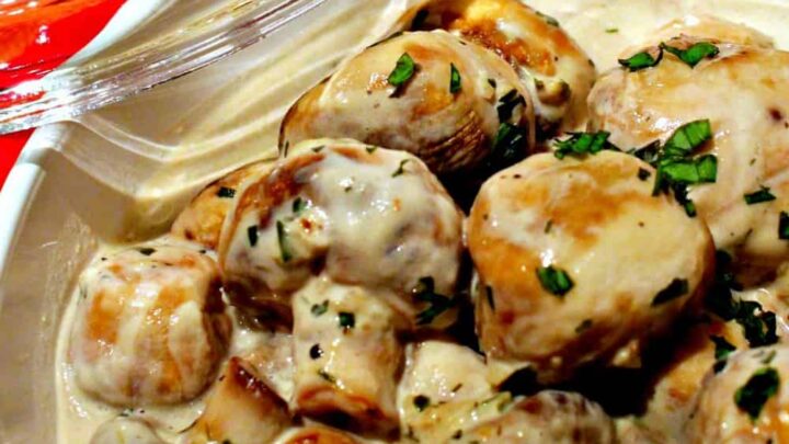 Creamy Garlic MushroomsP