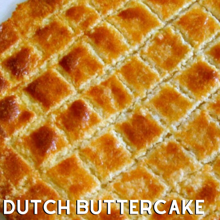 Dutch Buttercake (Boterkoek) Dutch Buttercake (Boterkoek). This is a moist, soft butter cake, famous in the Netherlands. Often served with a cup of coffee. Easy to make and very popular!