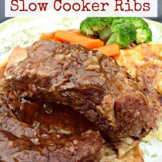 Best Ever Slow Cooker Beef Ribs. Fall off the bone, tender ribs of beef slow cooked in a delicious sauce and simply melts in your mouth. The flavor is amazing!