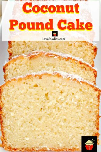 Coconut Pound Loaf Cake. Really easy recipe with great results every time
