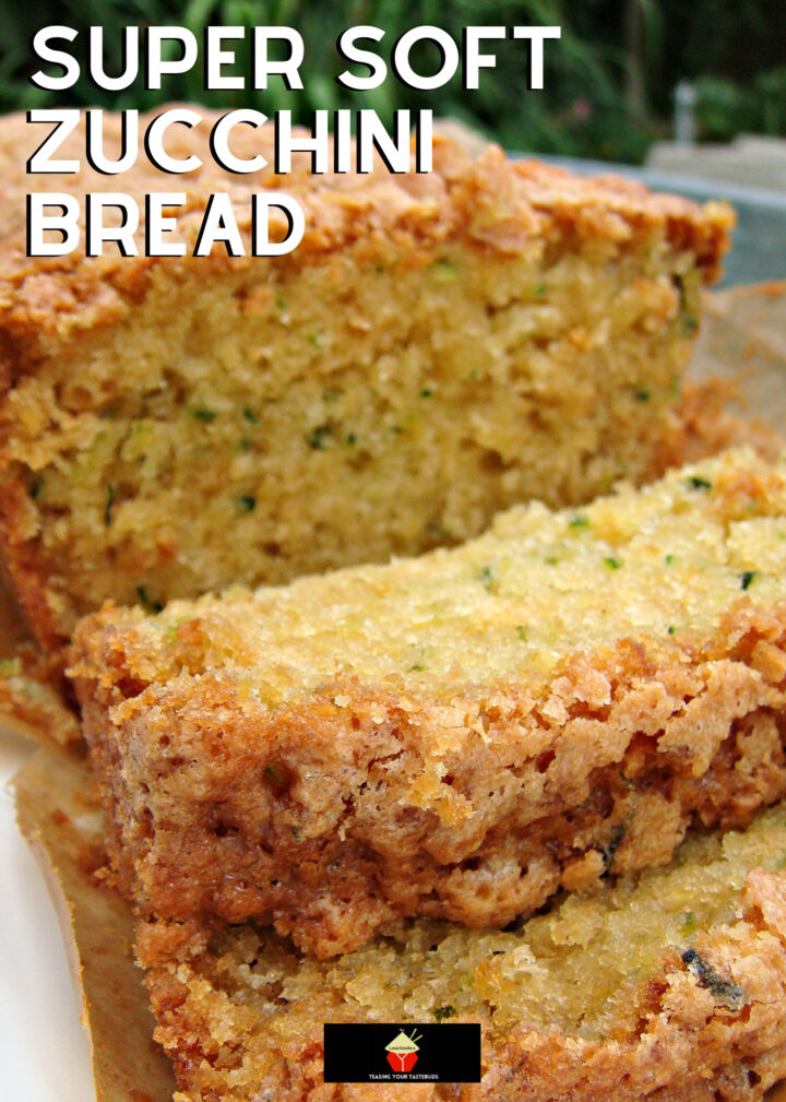 Zucchini Bread 4 Super Moist Zucchini Bread. A wonderfully soft, no yeast loaf cake perfect with a cup of tea! and a great way to hide vegetables in cake!