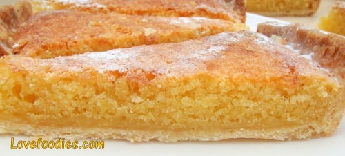 Lemon Frangipane 13 Lemon Frangipane. This is a really nice coffee time cake to make. Goes great with a nice cup of tea! Or you can have as a dessert, warm or cold with a squirt of whipped cream or like me, a blob of vanilla ice cream! It's really yummy! Delicious!