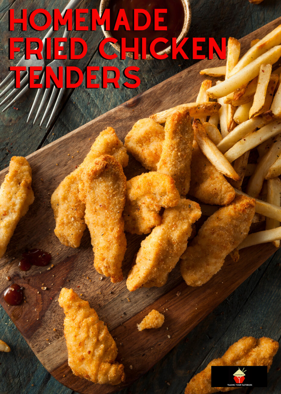 Homemade Fried Chicken Tenders Homemade Fried Chicken Tenders are tender juicy pieces of chicken breast coated buttermilk then seasoned flour to give you great-tasting chicken.