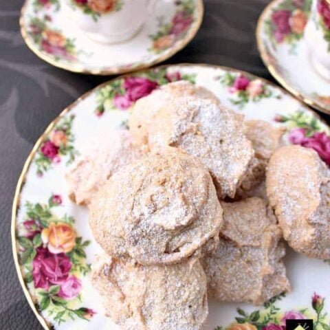 Fluffy Amaretti Style Lemon Almond Cookies Fluffy Amaretti Style Lemon Almond Cookies. These amaretti-style cookies are as light as a feather and fat-free too!