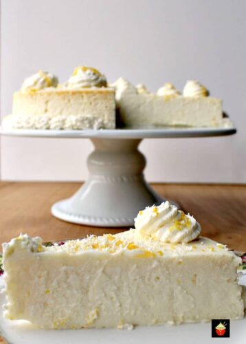 Fluffy Lemon Ricotta Cheesecake is a lovely baked dessert and so light and airy. Perfect for Easter, Mother's Day or any time of the year! It's out of this world delicious!