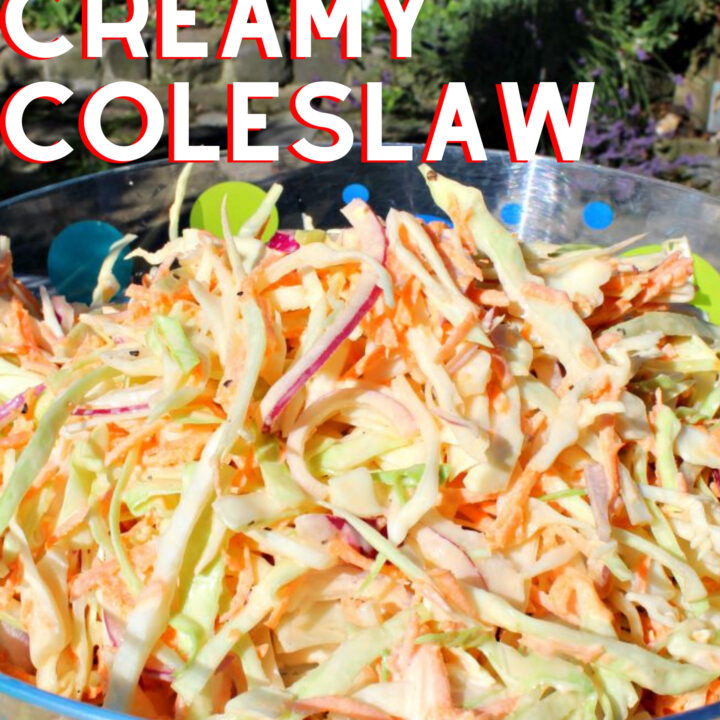Homemade Creamy Coleslaw Homemade Creamy Coleslaw, a delicious low-fat salad option to a popular side dish, using fresh ingredients. Ideal for BBQ's, parties and burgers!