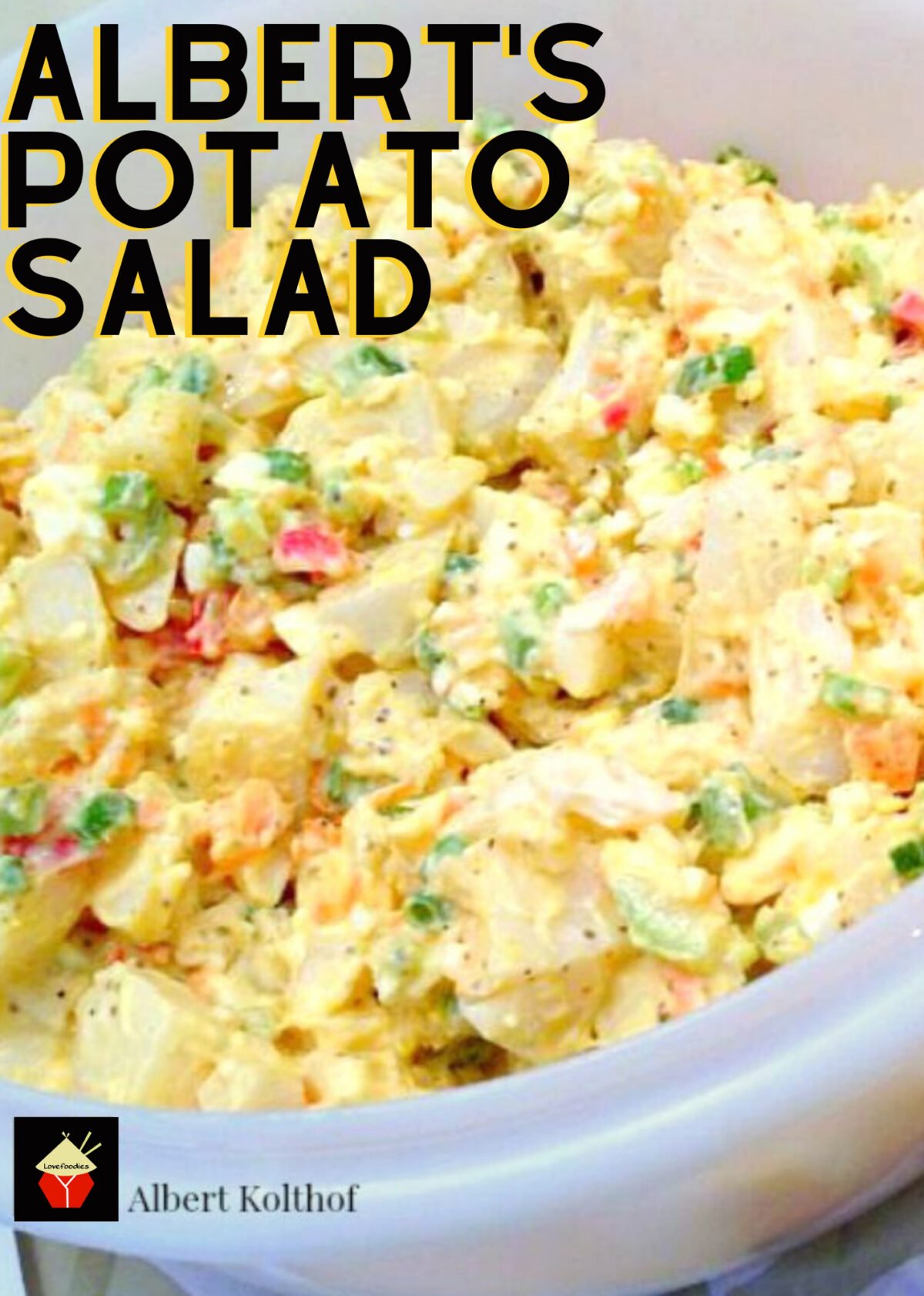 Albert's Potato Salad for a crowd! 3 Albert's Potato Salad, Oh this is good! A delicious creamy salad with heaps of flavor. Quick and Easy to make and great for parties!