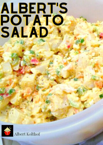 Albert's Potato Salad, Oh this is good! A delicious creamy salad with heaps of flavor. Quick and Easy to make and great for parties!