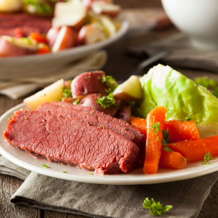 Delicious Corned Beef Dinner 11 Delicious Corned Beef Dinner. A very easy recipe for stovetop, oven, or slow cooker, you choose! Perfect for St Patrick's Day or Easter