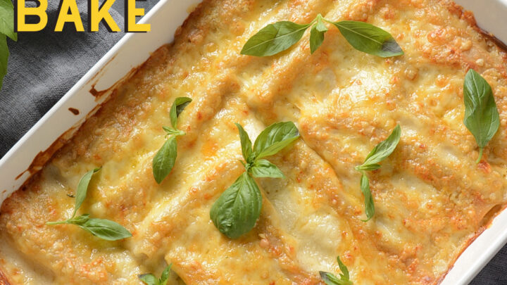 Cheesy Beef and Spinach Pasta BakeH