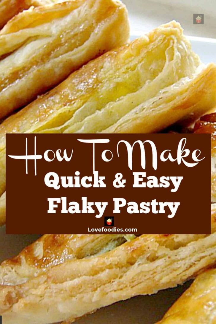 How To Make Quick and Easy Flaky Pastry. Simple to follow instructions, great for pies, strudels, turnovers, and freezer friendly too! How To Make Quick and Easy Flaky Pastry. Simple to follow instructions, great for pies, strudels, turnovers, and freezer friendly too!