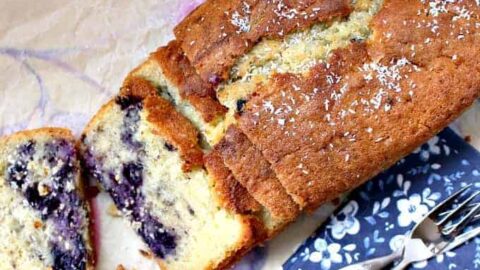 Blueberry Coconut Pound Cake