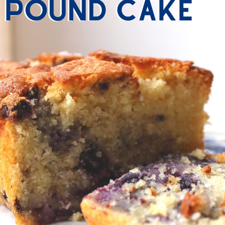 Blueberry Coconut Pound Cake Blueberry Coconut Pound Cake. A deliciously soft coconut cake with a sprinkling of juicy blueberries, made from scratch and really easy recipe