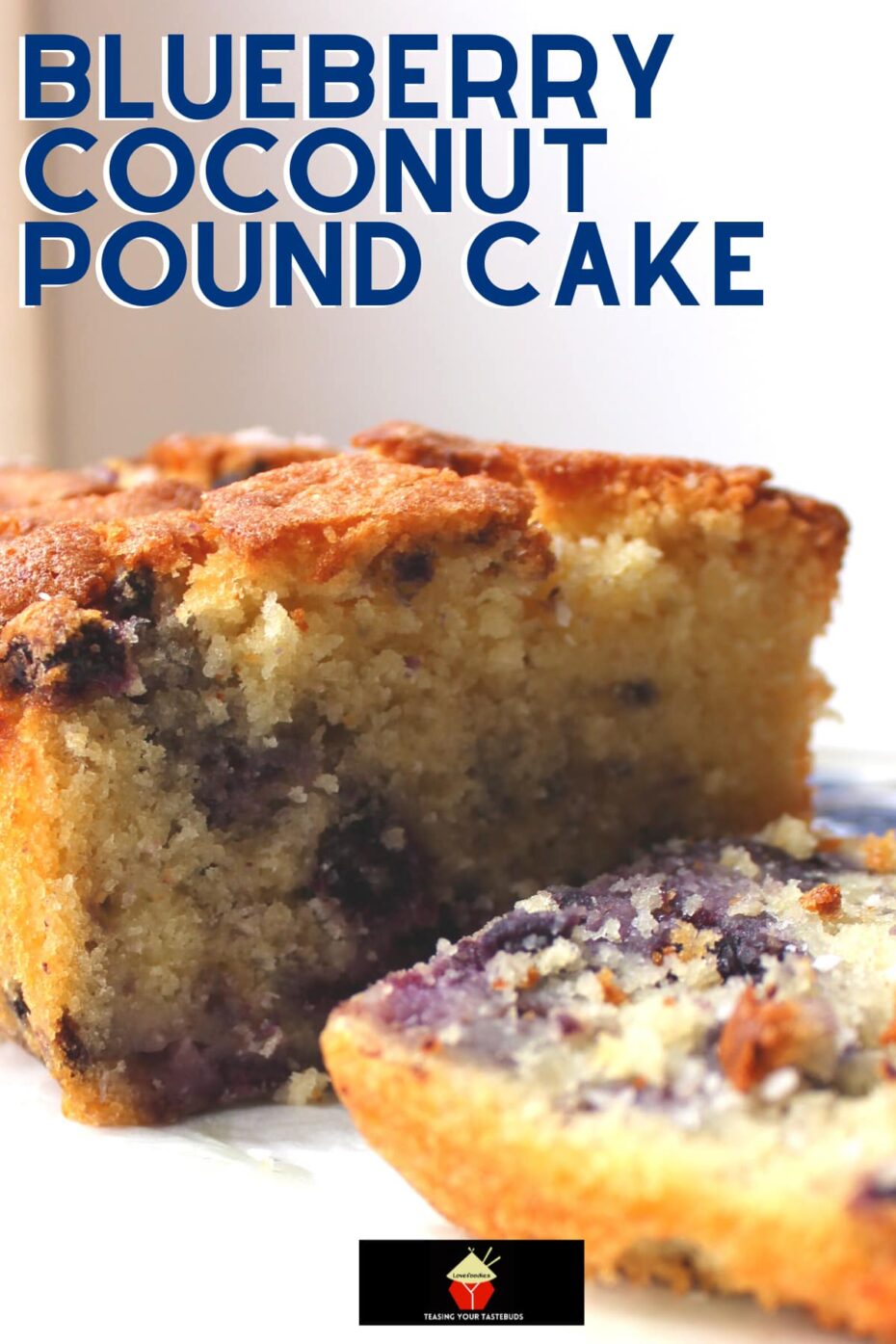 Blueberry Coconut Pound Cake. A deliciously soft coconut cake with a sprinkling of juicy blueberries, made from scratch and really easy recipe Blueberry Coconut Pound Cake. A deliciously soft coconut cake with a sprinkling of juicy blueberries, made from scratch and really easy recipe