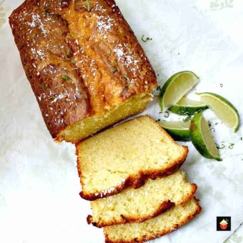 Coconut and Lime Pound Cake Coconut and Lime Pound Cake, a deliciously soft coconut cake with a splash of tangy lime.