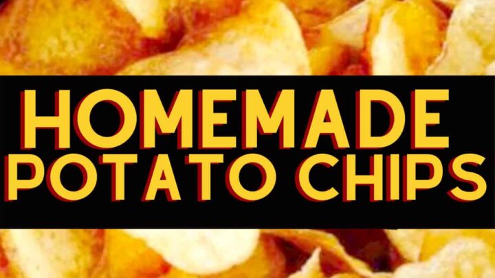 Home Made Potato Chips. Make your own and be as creative as you like with your flavorings! Seasoning suggestions in the recipe for you.