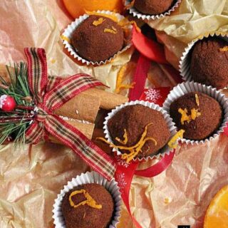 Orange Chocolate Truffles, luxuriously creamy and decadent, these are easy to make and perfect for gifts and parties!