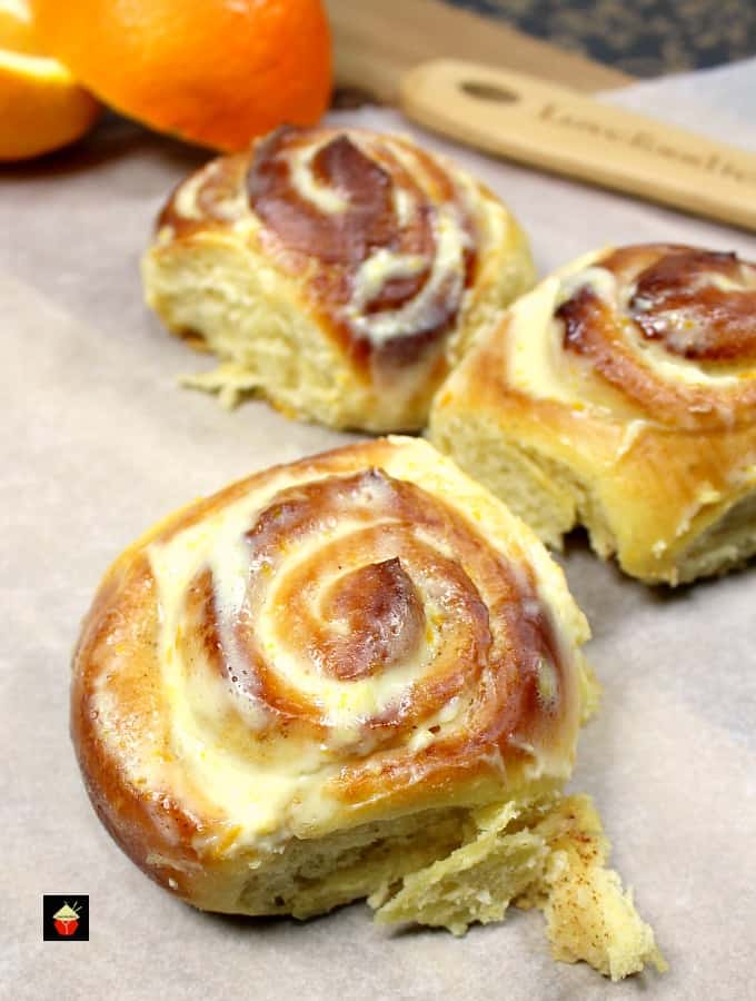 Orange and Cinnamon Swirly Bread Orange and Cinnamon Swirly Bread, made from scratch, easy recipe. Soft, sticky, creamy, rolls, perfect for the holiday season, Thanksgiving and Christmas.