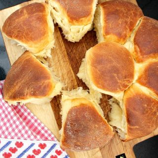Orange Brioche bread, luxuriously soft and buttery, with a hint of orange throughout.Great for snacks, sandwiches, French Toast or to simply eat warm from the oven as they are.