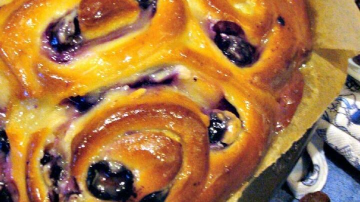 Blueberry Cream Cheese Swirly BreadF