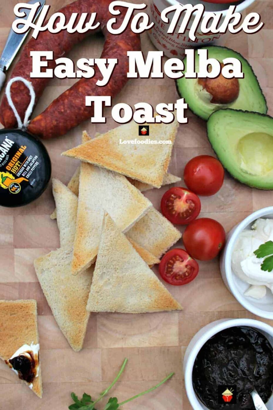 Easy Melba Toast Easy Melba Toast is great for appetizers, parties and makes a perfect homemade cracker, perfect for cheese, spreads, dips and cold cuts.