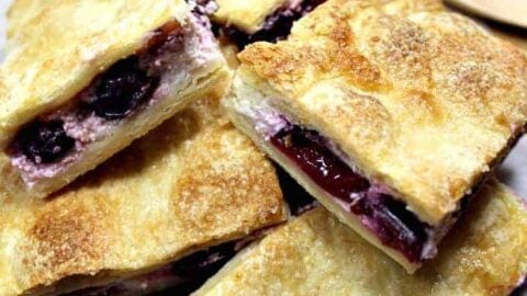 Cherry Cream Cheese Crescent Roll Bars 11 Cherry Crescent Roll Cheesecake Bars. A.K.A Sopapilla Cheesecake Bars. An incredibly quick, easy recipe with cream cheese and cherries sandwiched between layers of flaky buttery golden pastry. Popular cream cheese crescent roll dessert