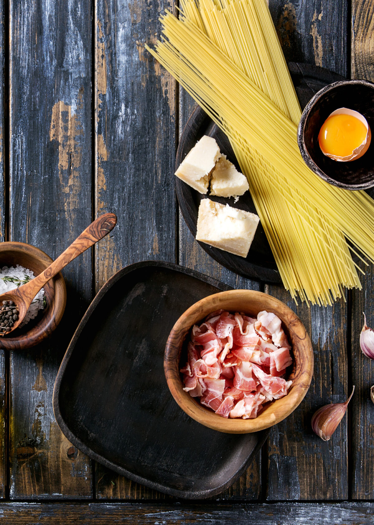 Classic Italian Spaghetti Carbonara, ingredients