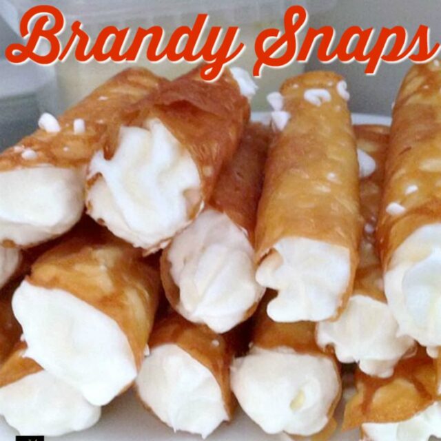 Cream Filled Brandy Snaps Lovefoodies