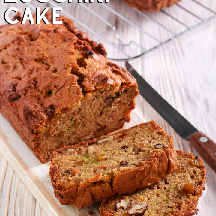Pineapple Zucchini Cake Pineapple Zucchini Cake, a lovely soft cake with shredded zucchini, pineapple, nuts, raisins and spices. Smells fabulous when it's baking! Easy recipe