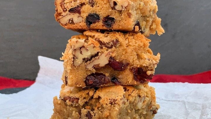 White Chocolate and Pecan Cranberry BrowniesFeatured