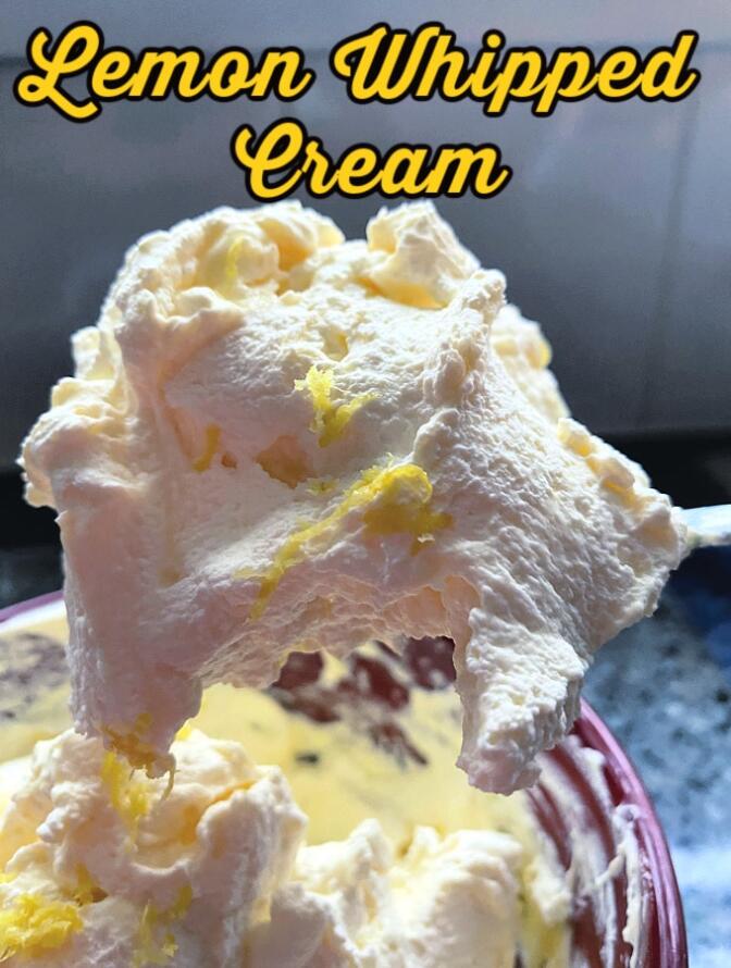 Lemon Whipped Cream Lovefoodies