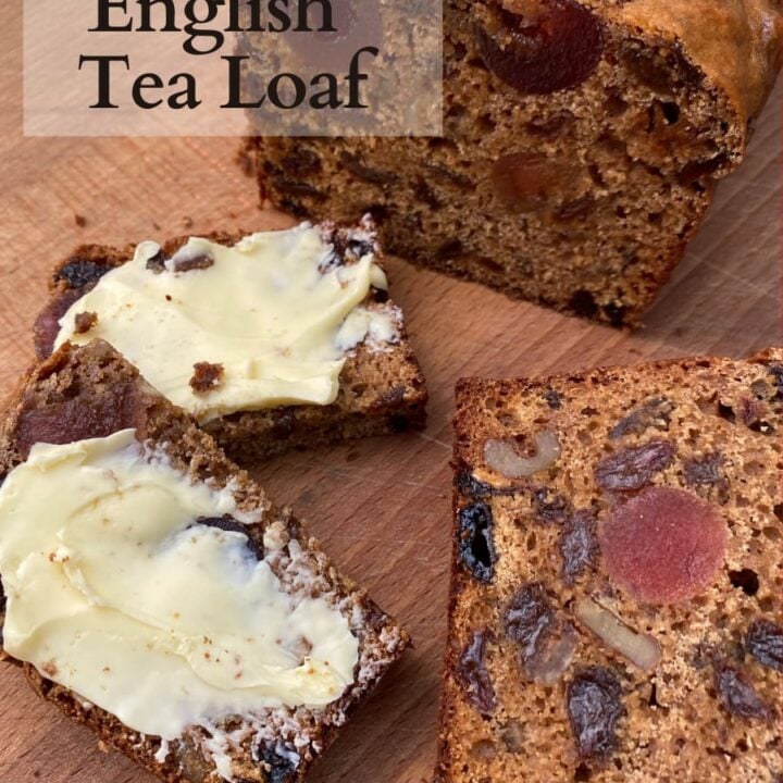 Traditional English Tea Loaf 8 Traditional English Tea Loaf Delicious tea-soaked dried fruits fill this soft, moist, sweet bread. Traditionally served with a spread of butter alongside afternoon tea.