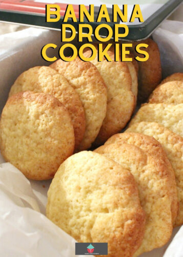 Banana Drop Cookies. Theses are a light fluffy cookie and great for using up those overripe bananas! Easy recipe too!
