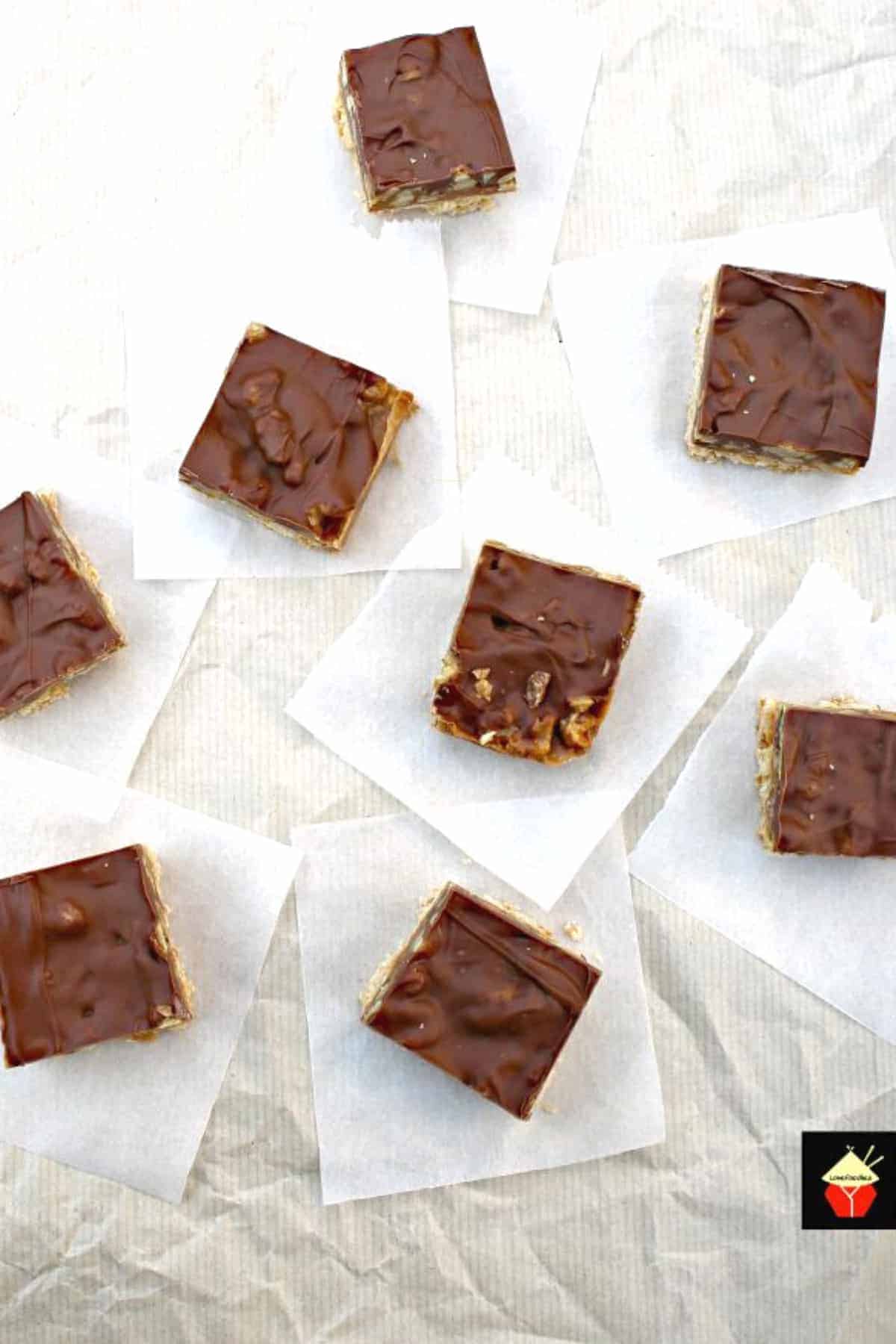 Chocolate Caramel Pecan Bars. These are so addictive! Easy to make and always popular! Flexible so you can use your favorite chocolate, like milk, dark, white and also use whatever nuts you love! Chocolate Caramel Pecan Bars. These are so addictive! Easy to make and always popular! Flexible so you can use your favorite chocolate, like milk, dark, white and also use whatever nuts you love!