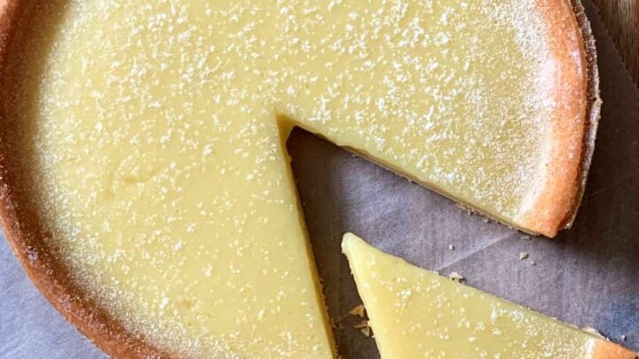 Classic Lemon Tart, Tarte Au Citron. A delicious tangy lemon tart, made from scratch using buttery pastry and filled with a creamy rich fresh lemon filling