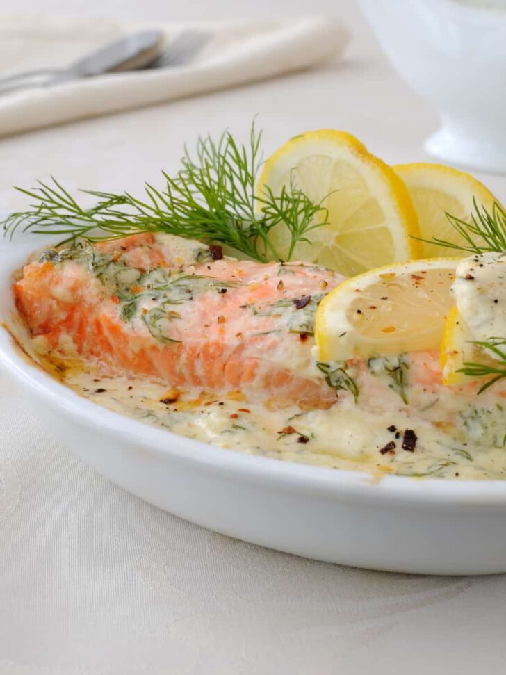 Lemon Garlic Butter Sauce with Baked Salmon Lemon Garlic Butter Sauce with Baked Salmon