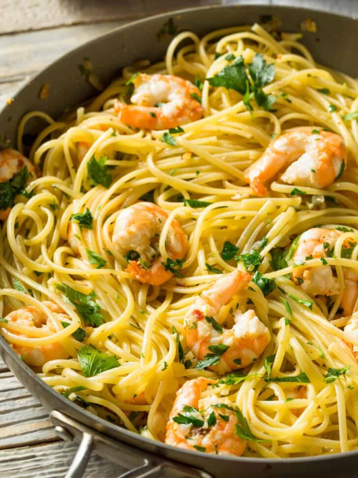 Lemon Garlic Butter Sauce with shrimp pasta Lemon Garlic Butter Sauce with shrimp pasta