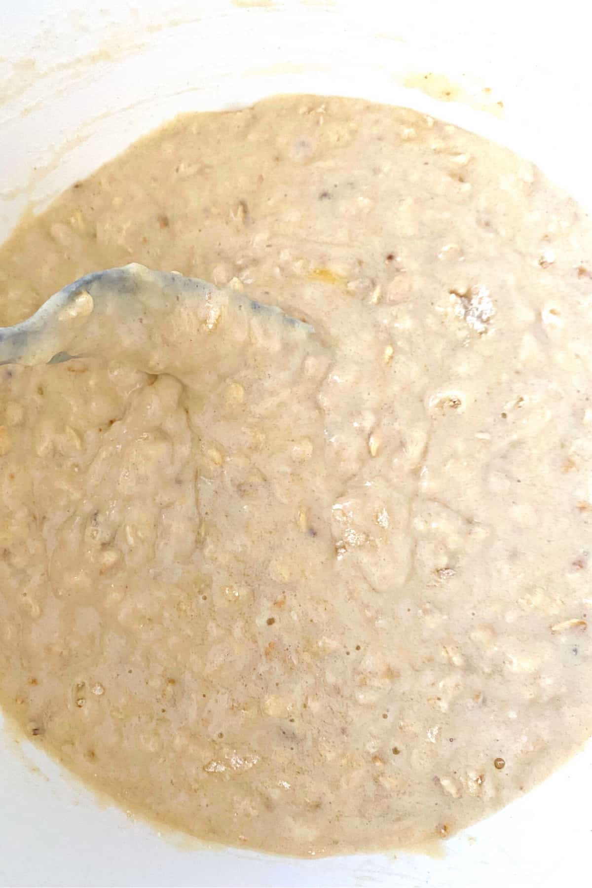 Fluffy Cherry Oatmeal Breakfast Muffins, add flour to batter mix Fluffy Cherry Oatmeal Breakfast Muffins, add flour to batter mix