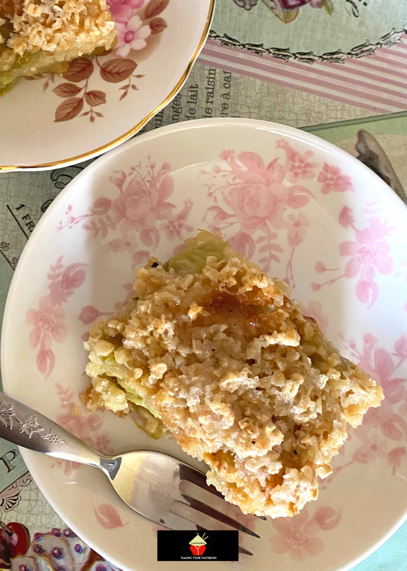 Lazy Daisy Rhubarb Oatmeal Cake Lovefoodies