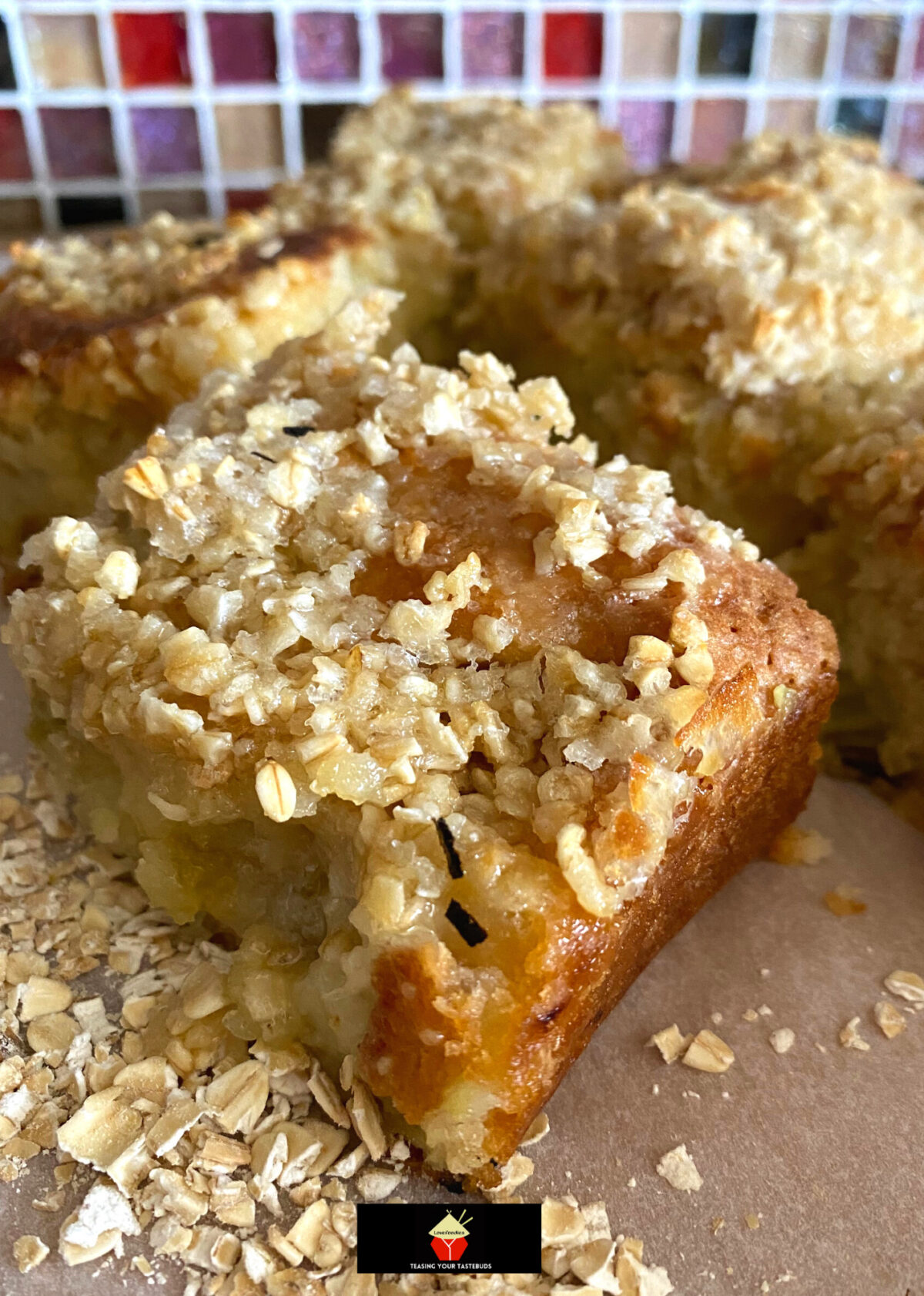 Lazy Daisy Rhubarb Oatmeal Cake 11 Lazy Daisy Rhubarb Oatmeal Cake. Just like grandma used to make, old fashioned Lazy Daisy Oatmeal Cake with rhubarb, delicious served warm, this gooey gooey cake is a great dessert!