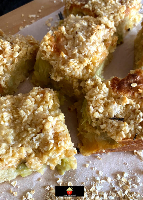 Lazy Daisy Rhubarb Oatmeal Cake Lovefoodies