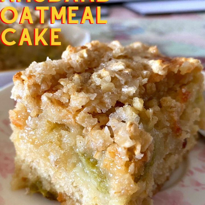 Lazy Daisy Rhubarb Oatmeal Cake Lazy Daisy Rhubarb Oatmeal Cake. Just like grandma used to make, old fashioned Lazy Daisy Oatmeal Cake with rhubarb, delicious served warm, this gooey gooey cake is a great dessert!