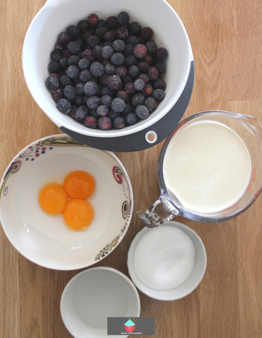 Creamy Blueberry and Lemon Ice Cream Lovefoodies