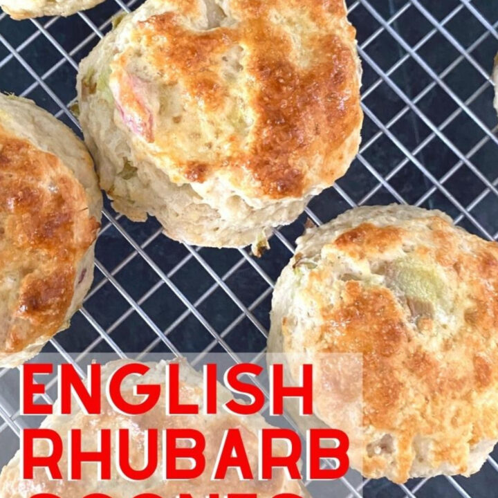 Classic English Rhubarb Scones Classic English Rhubarb Scones. Quick and Easy to make, moist, light, and fluffy! Perfect for High Tea or Afternoon Tea. This is a very popular recipe and for those searching for a good, reliable English scone recipe, this won't disappoint!