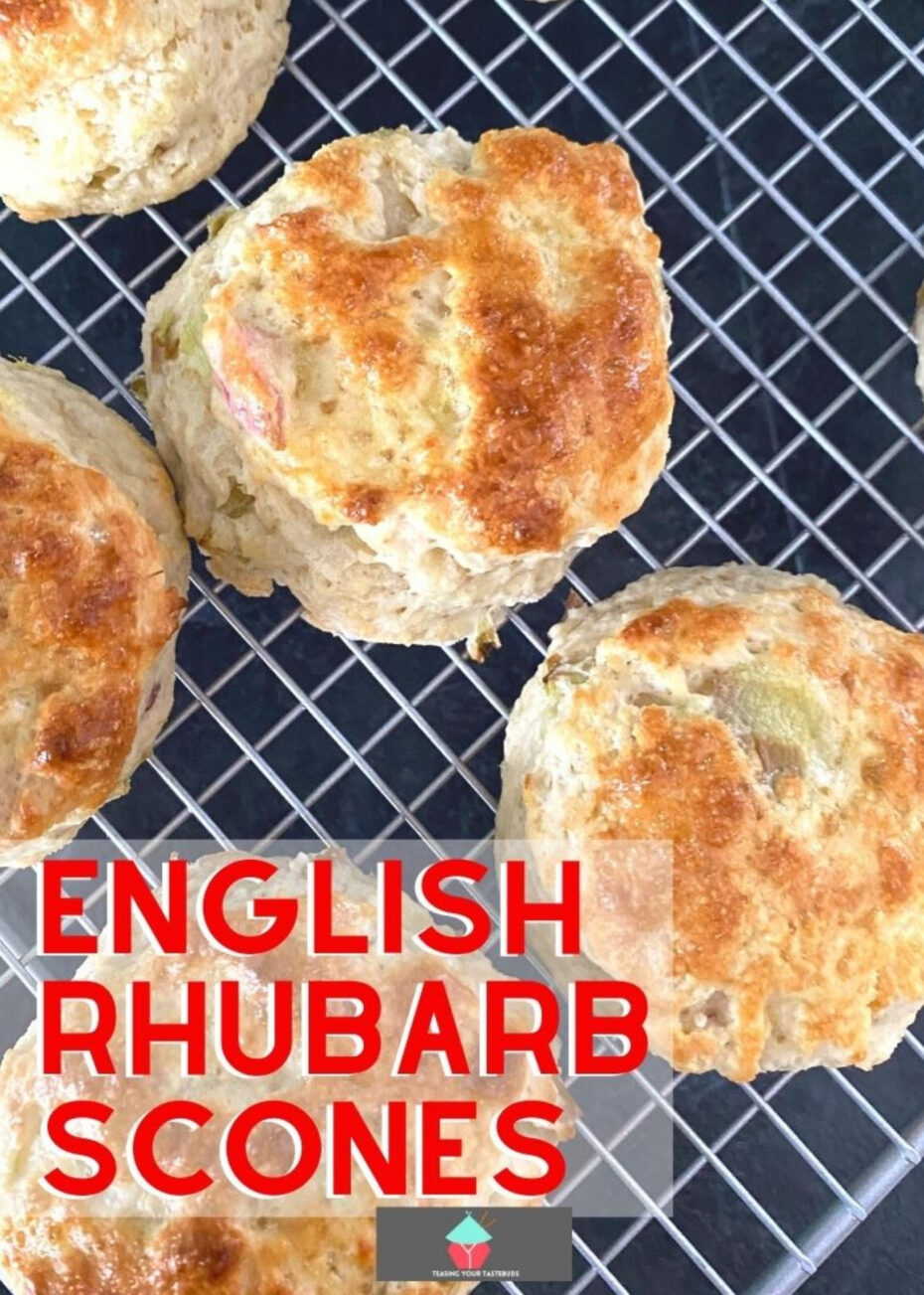 Classic English Rhubarb Scones Classic English Rhubarb Scones. Quick and Easy to make, moist, light, and fluffy! Perfect for High Tea or Afternoon Tea. This is a very popular recipe and for those searching for a good, reliable English scone recipe, this won't disappoint!